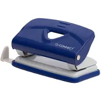 Q-CONNECT Light Duty perforator, metaal, 10 blad, blauw