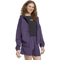 Adidas Sportswear Future Icons Small Logo Full Zip Hoodie Aurora Pl Size: S | Hoodies & Sweatshirts Outlet | Dames | Paars