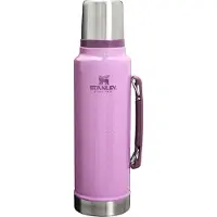 Stanley Classic Legendary Thermosfles (1.4L) met Handvat – RVS Vacuümfles met Bekerdeksel – Lekvrij – Houdt Drank 24u Warm/Koud – BPA-vrij – Hammertone Lilac