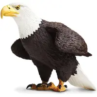 Safari Ltd. Bald Eagle Figurine - Detailed 7" Plastic Model Figure - Fun Educational Play Toy for Boys Girls & Kids Ages 18 months+