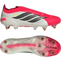 Adidas Predator Elite Veterloze IJzeren-Nop Voetbalschoenen (SG) Rood Wit Zwart Geel