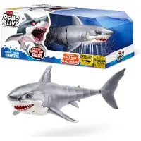 Zuru Interactief Speelgoed - - Shark Attack Robo Alive - Grote witte haai met realistische bewegingen en glanzende ogen