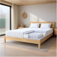 THE WHITE STONE Matras 180x190 met Pocketveren en Memory Foam | Hoogte 25 cm 180x190 cm