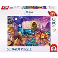 Schmidt Jeff Haynie: Romantisch western-thema, campingpuzzel (1000 stukjes)