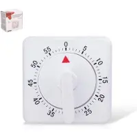 Orion - Mechanische Keuken Timer - Vierkant - 7x7x5 cm - Signaal