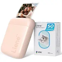 Liene - Pearl 2x3 Inch Photo Printer - Inclusief 50 vellen Zink foto papier (Pink)
