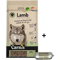 Carnis Lamb Small geperst hondenvoer 12,5 kg + Gestoomde worst kip 200gr - Hond