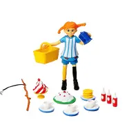 Peppi Pitkätossu Knuffels blauw / oranje / rood / wit