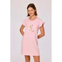 Woody Dames Slaapkleedje Lichtroze Roze XL