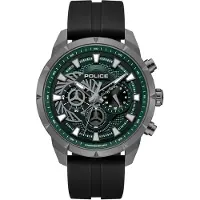 Police Analoog horloge groen