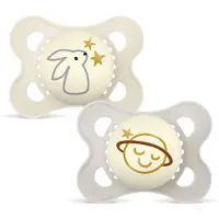 Mam Original Night fopspeen 0-6 maanden Unisex 2 St Fopspeen
