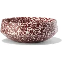 HEMA Saladeschaal Ø21cm Trend aardewerk bordeauxrood spikkel (bordeauxrood)