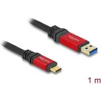 DeLOCK USB 10 Gbps Cable USB Type-A male to USB Type-C male 1 m red metal