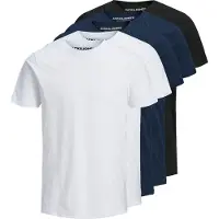 Jack & Jones Shirt 'Essentials' zwart / wit
