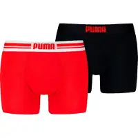 Puma boxershorts - rood/zwart (set van 2) male | Maat: L