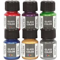 Creativ Company glas & porseleinverf Glass Color 6 stuks 30 ml multicolor