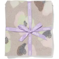 HEMA Plaid 130x150cm Wollook Bloemen (multi)