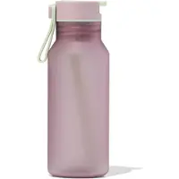 HEMA Waterfles Met Rietje 430ml Roze (roze)