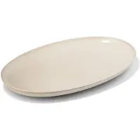 HEMA Serveerschaal 20 x 32 x 3cm Puur aardewerk gebroken wit (gebroken wit)