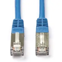 Roline Netwerkkabel | Cat5e F/UTP | 1 meter (100% koper, Blauw)