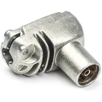 Technetix Coax connector - (Haaks, Vrouwelijk)