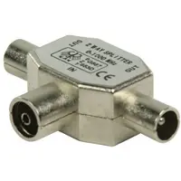 Valueline Coax splitter - (Vrouwelijk naar 2 x mannelijk)