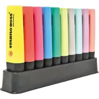 Stabilo BOSS ORIGINAL - Markeerstift - Fluo & Pastel - Deskset Met 10 Kleuren