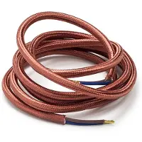 Calex Strijkijzersnoer | | 1.5 meter (2 x 0.75 mm², Metallic bruin)