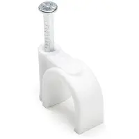 Q-Link Kabelclip | | 10 mm (120 stuks, Rond, Wit)