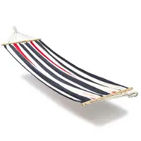 Décoris Hangmat | | 2 x 0.8 meter (Spreidstokken, Blauw/Rood)