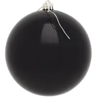 Décoris Kerstbal | | Ø 14 cm (Zwart)
