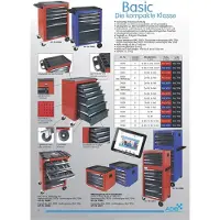 ADB Werkplaatswagen BASIC incl. 115-delige gereedschapsset - blauw