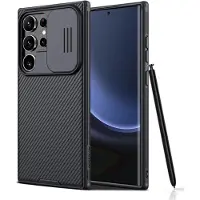 NILLKIN Hoesje - Geschikt voor Samsung Galaxy S24 Ultra Hoesje - CamShield Pro Back Cover - Zwart