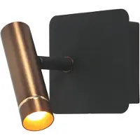 Mexlite Wandspot Lumo 4850BR - verstelbare bronzen wandlamp voor sfeer