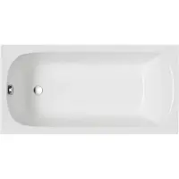 Badland CLASSIC ligbad 150 x 70 cm wit met baddrager