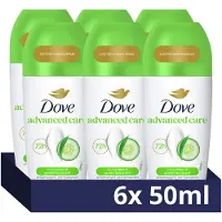 Dove Advanced Care Anti-Transpirant Deodorant Roller - Cucumber & Green Tea - bevat Pro-Ceramide technologie die de huid kalmeert en helpt herstellen - 6 x 50 ml