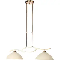 Steinhauer Glazen hanglamp Anthea, dimbaar, brons / oud-messing, Woon-/ Eetkamer, metaal, hanglamp