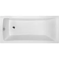 Besco OPTIMA ligbad 150 x 70 cm wit met acrylpaneel met bamboe badplank