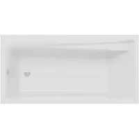 Polimat Badkuip, rechthoekig, 150x70 cm, met acryl omranding, afvoerkit en poten, GRATIS | Complete set 4-in-1, originele acryl badkuip met sifon | BADLAND ELZA