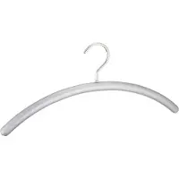Wenko kledinghanger Rollo 45 x 19 cm hout zilver