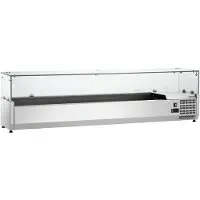 Bartscher Opzetkoelvitrine GL4-1801 - 8x1/4 GN - 0°C tot 10°C - 1800x335x459mm
