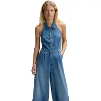 Lee Jeans 112376794 Wide Leg Mouwloze Jumpsuit