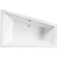 Besco INTIMA hoekbad 150 x 85 cm rechts wit met hoofdsteun