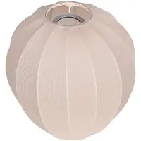 Mexlite Lampenkap K20121S – Handgemaakt beige linnen druppelkapje Ø25 cm voor E27 armaturen