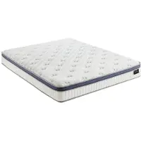Vente-unique Matras 140 x 190 cm hybride 7-zone pocketvering en traagschuim dikte 25 cm - MALAO van PALACIO L 190 cm x H 25 cm x D 140 cm