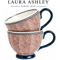Laura Ashley Hedingham Collectables - Giftset 2 Mokken Edwin Blue Terra 43 cl.