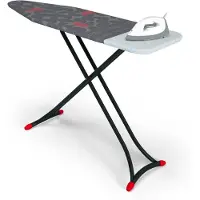Airpro LaundrySpecialist strijkplank met hittebestendige parkeerzone - strijkoppervlak 137 x 38 cm - Inclusief gratis molton onderlegger - 3 laagse strijkplankhoes - Strijktafel