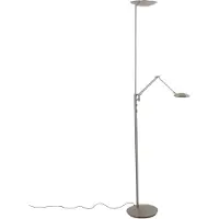 Steinhauer Vloerlamp Daphne 2 4602ST - stalen uplight met leesarm