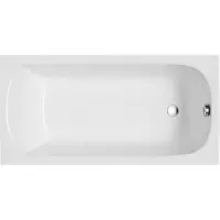 Polimat Badkuip, rechthoekig, 130x70 cm, met polystyreen ombouw (opbergruimte 4 cm), afvoer en poten, GRATIS | Complete set 4-in-1, originele acryl badkuip | BADLAND CLASSIC SLIM