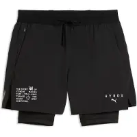 Puma x HYROX PWRMODE 2-in-1 short voor Heren, Zwart, Maat L